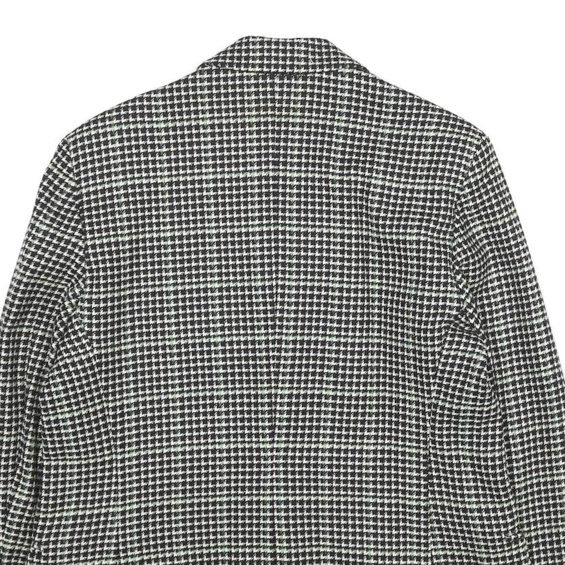 CACHAREL Womens Black & White Houndstooth Wool Button Jacket UK 12 Classic