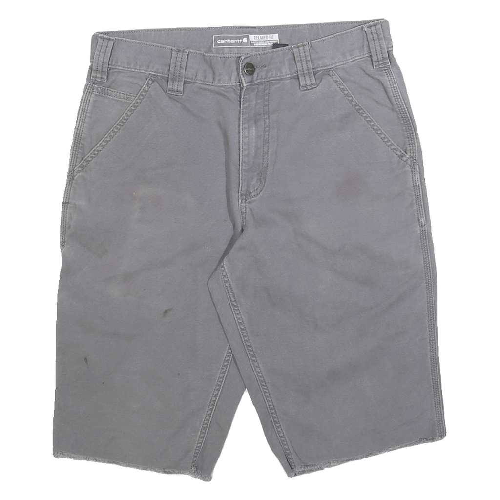 CARHARTT Mens Grey Casual Cotton Blend Relaxed Fit M W31 Workwear Shorts