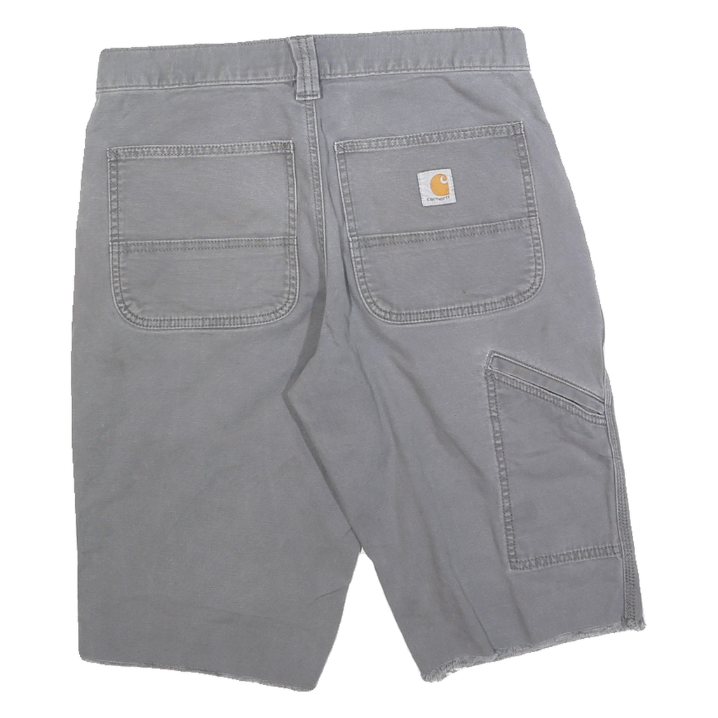 CARHARTT Mens Grey Casual Cotton Blend Relaxed Fit M W31 Workwear Shorts