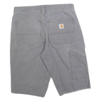 CARHARTT Mens Grey Casual Cotton Blend Relaxed Fit M W31 Workwear Shorts