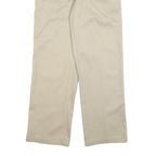 DICKIES Mens Cotton Blend Beige Regular Fit Straight Leg Trousers W32 L30
