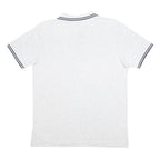 KAPPA Mens White & Black Short Sleeve Polo Shirt L Cotton Blend Casual Sports