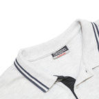 KAPPA Mens White & Black Short Sleeve Polo Shirt L Cotton Blend Casual Sports