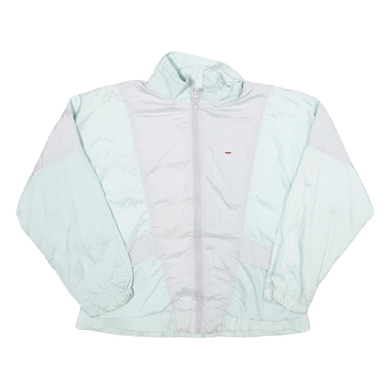 VICTORY TEAM Womens Light Green & Pale Green Jacket UK 14 Polyamide Zip Plain