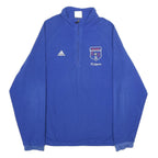 ADIDAS Mens Blue Kilgore Jumper Patterned 1/4 Zip Regular M Polyester Sportswear