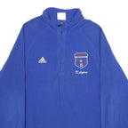 ADIDAS Mens Blue Kilgore Jumper Patterned 1/4 Zip Regular M Polyester Sportswear