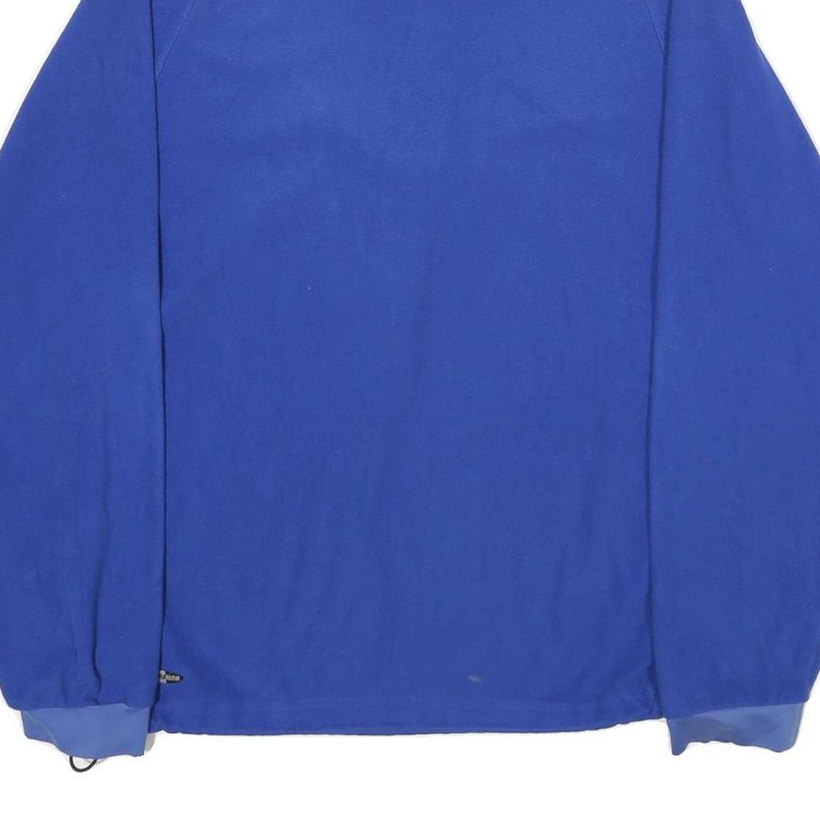 ADIDAS Mens Blue Kilgore Jumper Patterned 1/4 Zip Regular M Polyester Sportswear