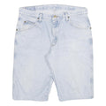 WRANGLER Mens Cotton Blend Blue Denim Shorts XL W34 Casual Classic Fit