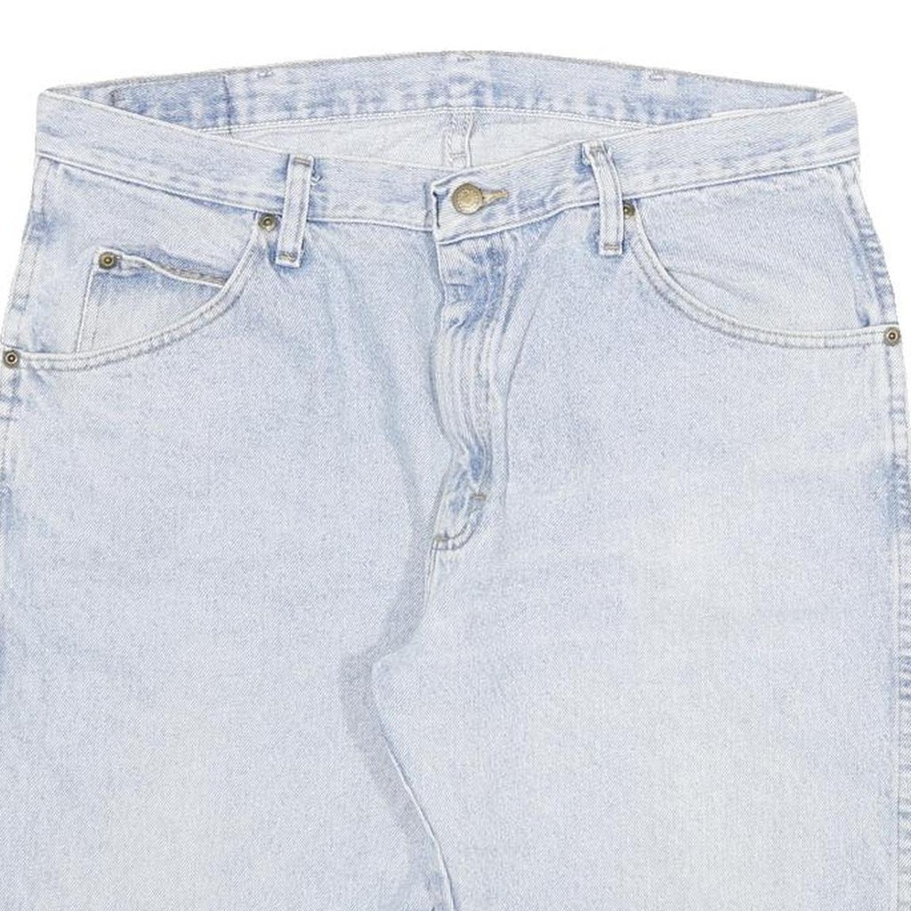 WRANGLER Mens Cotton Blend Blue Denim Shorts XL W34 Casual Classic Fit