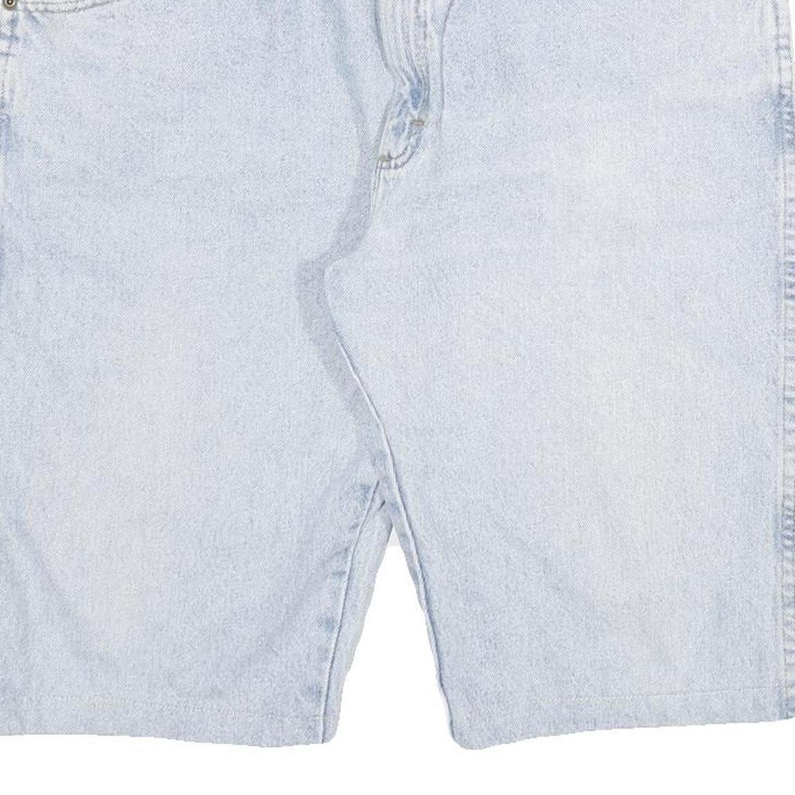 WRANGLER Mens Cotton Blend Blue Denim Shorts XL W34 Casual Classic Fit