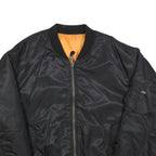Mens Black Security Bomber Jacket 2XL Polyester Blend Zip Closure Classic Fit
