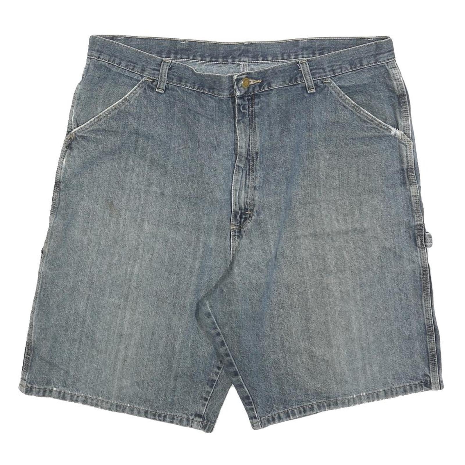 WRANGLER Mens Denim Blue Casual Shorts XL W38 Carpenter Style Workwear
