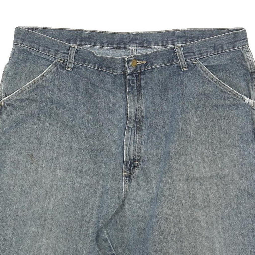 WRANGLER Mens Denim Blue Casual Shorts XL W38 Carpenter Style Workwear