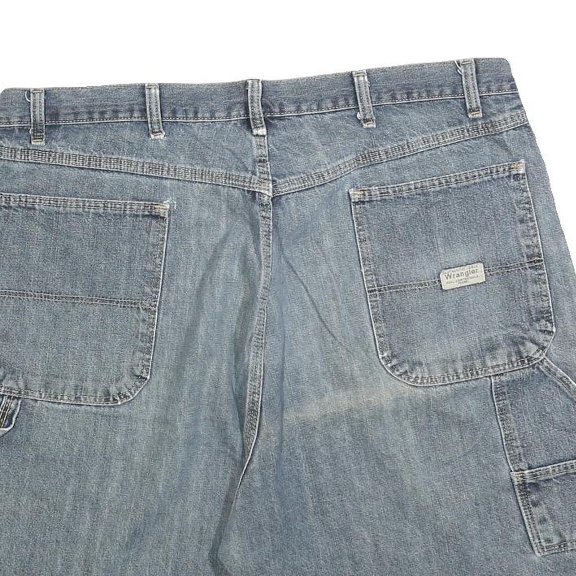 WRANGLER Mens Denim Blue Casual Shorts XL W38 Carpenter Style Workwear