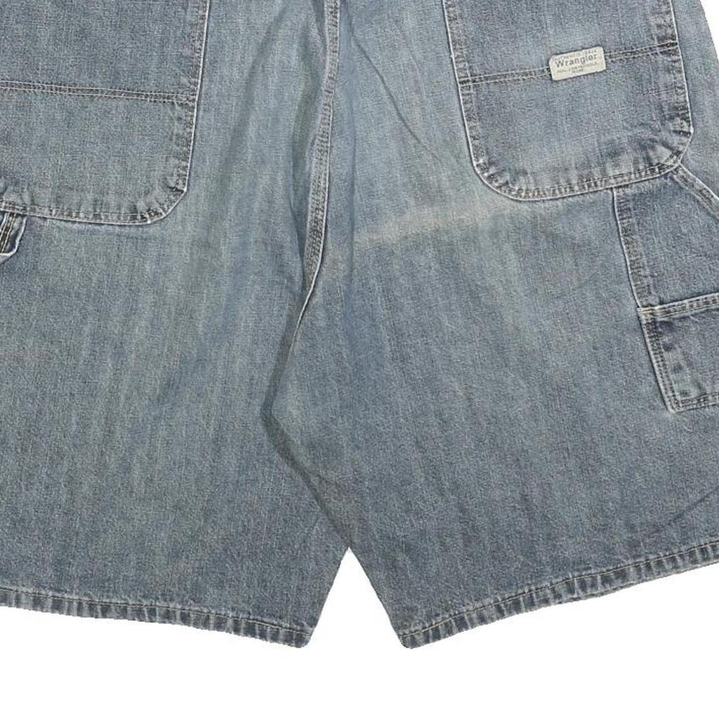 WRANGLER Mens Denim Blue Casual Shorts XL W38 Carpenter Style Workwear