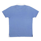 NORTH SAILS Mens Blue & White Short Sleeve Logo Polo Shirt M Cotton Casual