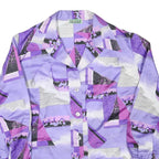 ORLY Womens Purple & Pink Abstract Print Shirt XL Polyester Blend
