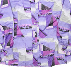 ORLY Womens Purple & Pink Abstract Print Shirt XL Polyester Blend
