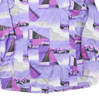 ORLY Womens Purple & Pink Abstract Print Shirt XL Polyester Blend