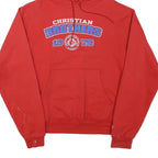 CHAMPION Mens Red Christian Brothers Pullover Hoodie S College Graphic