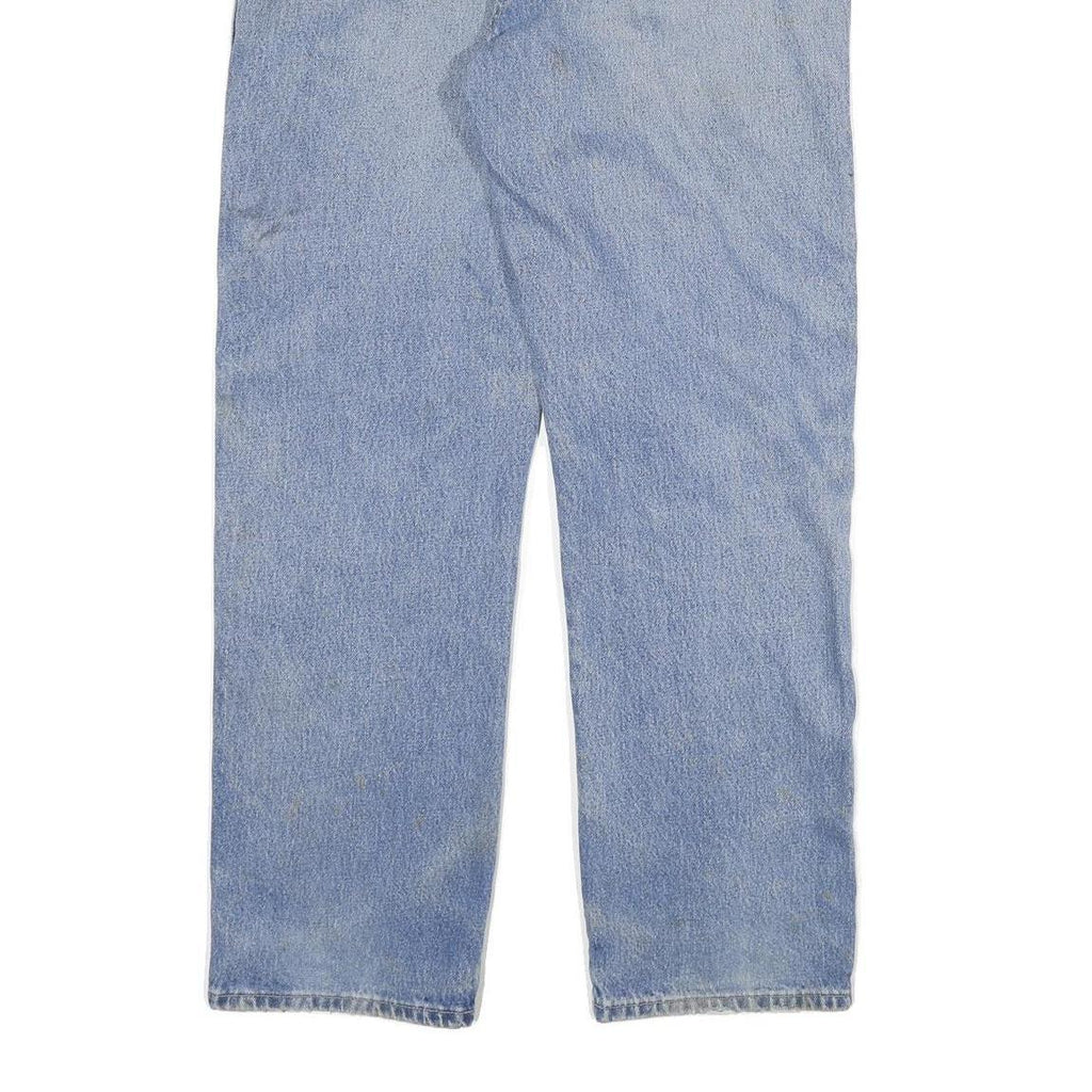 DICKIES Mens Regular Fit Light Blue Denim Jeans W36 L33 Workwear Zip Closure