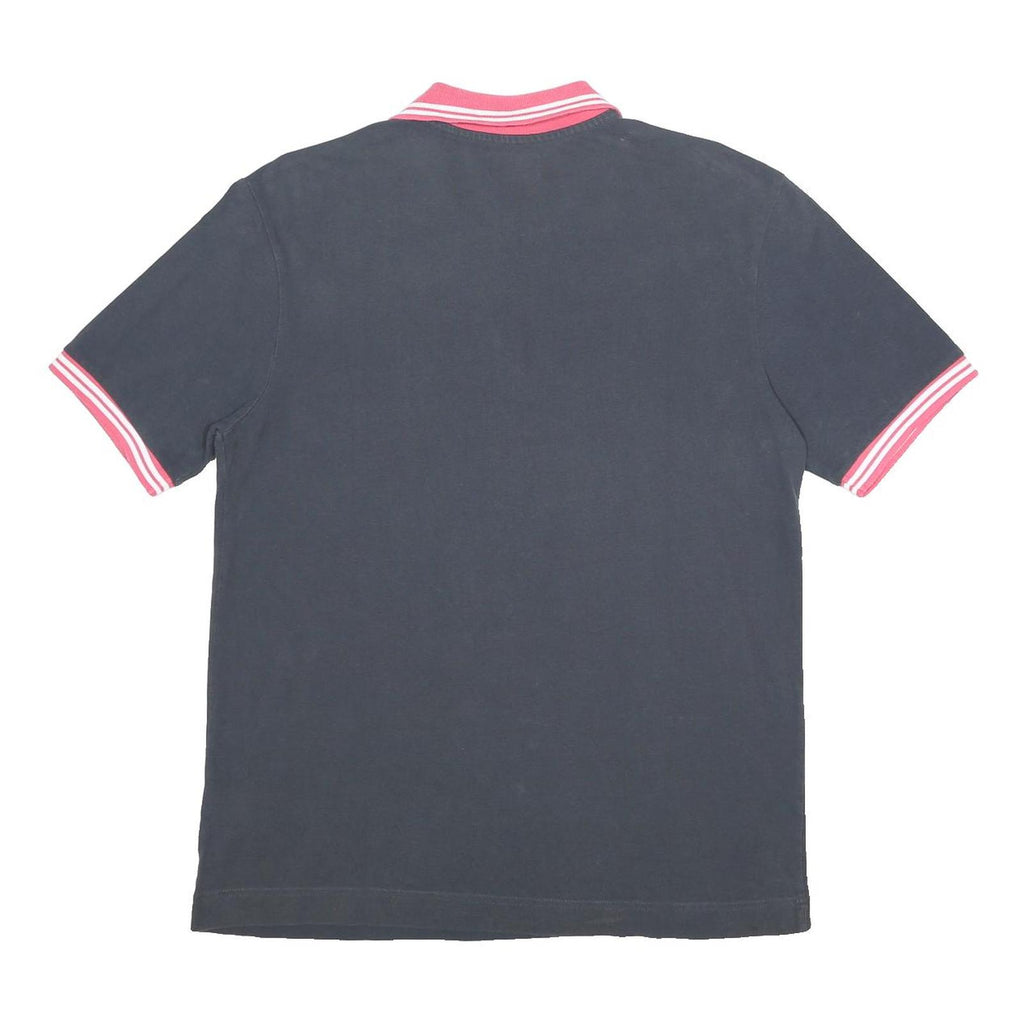 KAPPA Mens Black & Pink Polo Shirt XL Cotton Short Sleeve Casual Basic