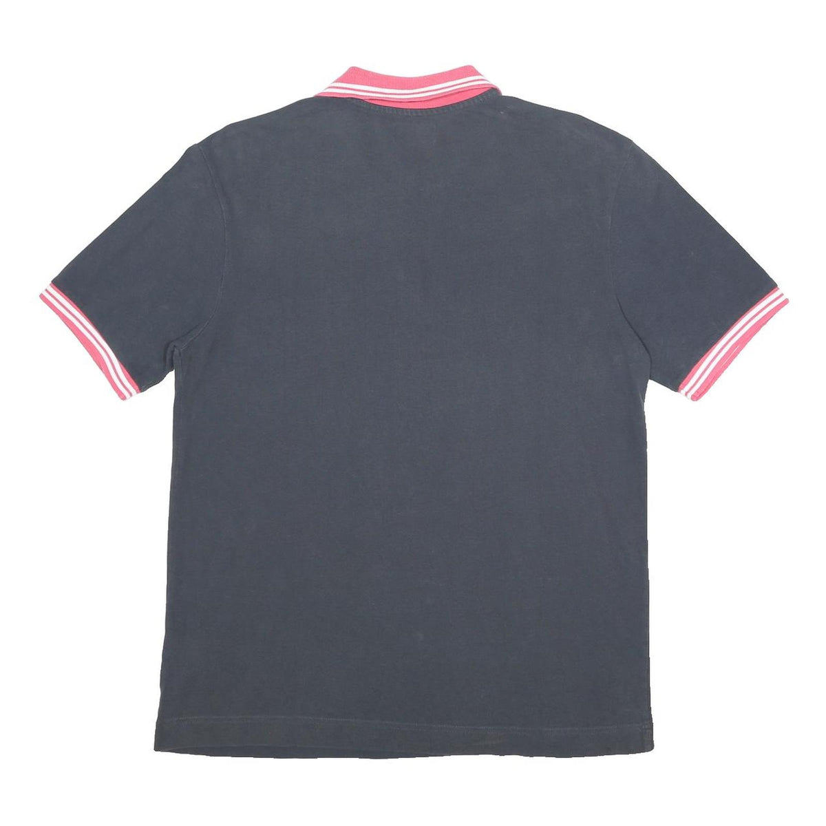 KAPPA Mens Black & Pink Polo Shirt XL Cotton Short Sleeve Casual Basic