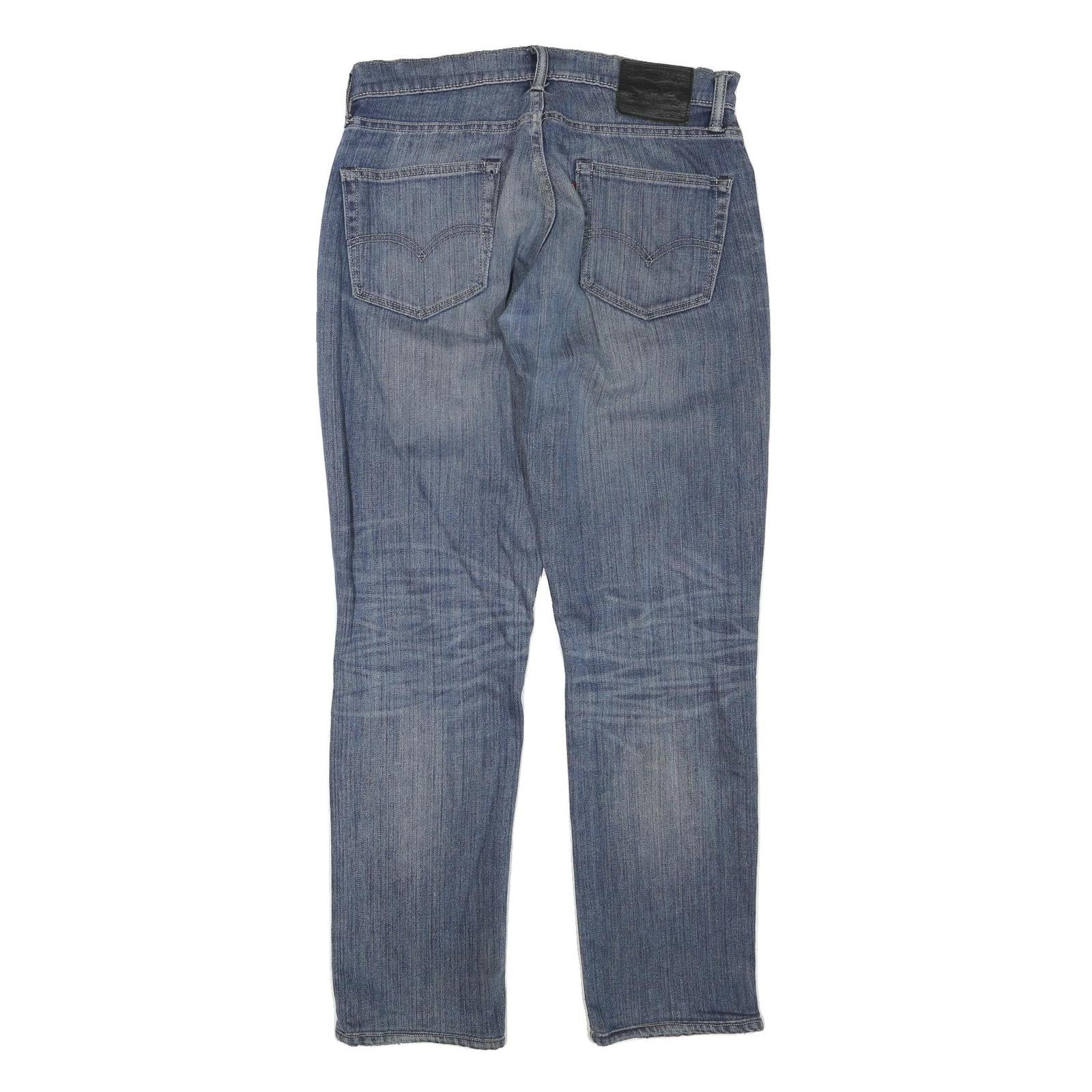 LEVI'S 511 Slim Mens Jeans Blue Regular Denim Medium W32 L31 Zip Cotton Blend