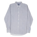 TOMMY HILFIGER Mens Blue & White Check Shirt XL Classic Fit Casual Office