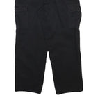 DICKIES Mens Black Cotton Blend Regular Fit Straight Leg Trousers W36 L29