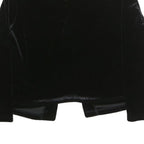 COLDWATER CREEK Womens Black Velvet Top Long Sleeve Round Neck M Classic