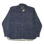 FREEDOM FOUNDRY Mens Blue Cotton Blend Shirt XL Casual Long Sleeve Button