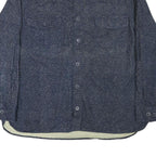 FREEDOM FOUNDRY Mens Blue Cotton Blend Shirt XL Casual Long Sleeve Button