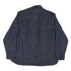 FREEDOM FOUNDRY Mens Blue Cotton Blend Shirt XL Casual Long Sleeve Button