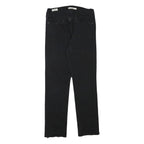 LEVI'S Womens Black Regular Straight Denim Medium W27 L26 Zip Jeans