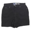 LIZ CLAIBORNE Womens Black Cotton Blend Casual Shorts Size M W32 Stylish