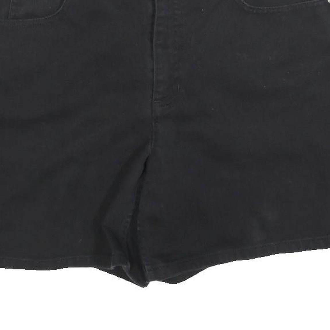 LIZ CLAIBORNE Womens Black Cotton Blend Casual Shorts Size M W32 Stylish