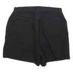 LIZ CLAIBORNE Womens Black Cotton Blend Casual Shorts Size M W32 Stylish
