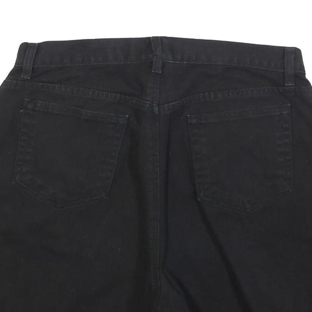 LIZ CLAIBORNE Womens Black Cotton Blend Casual Shorts Size M W32 Stylish