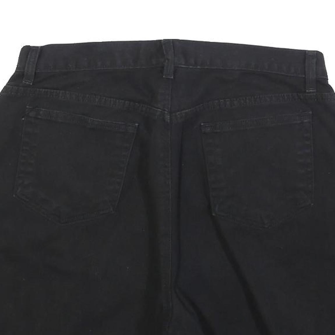 LIZ CLAIBORNE Womens Black Cotton Blend Casual Shorts Size M W32 Stylish