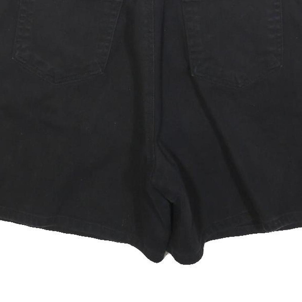 LIZ CLAIBORNE Womens Black Cotton Blend Casual Shorts Size M W32 Stylish