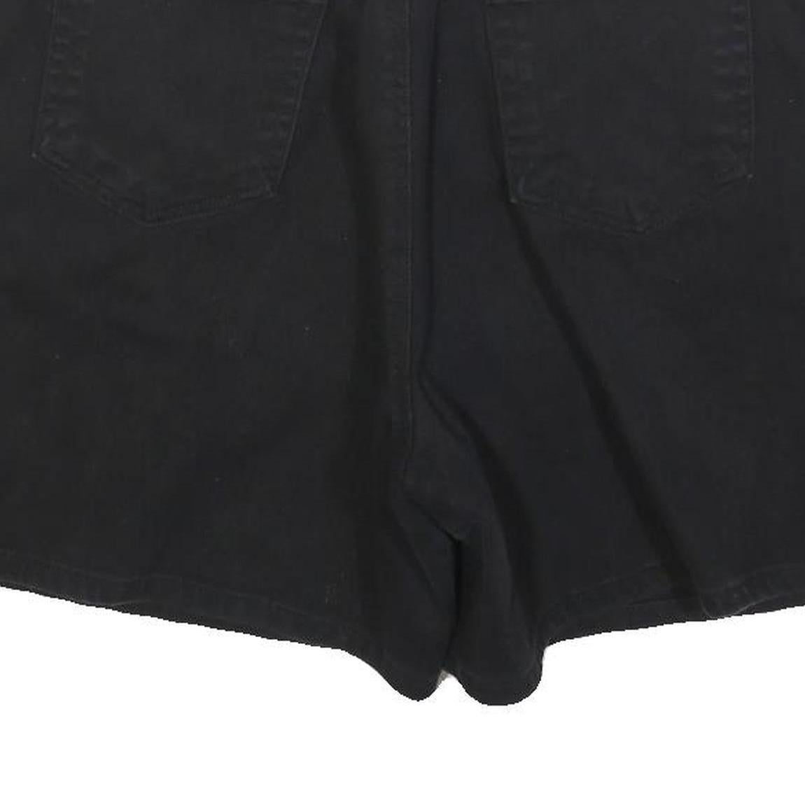 LIZ CLAIBORNE Womens Black Cotton Blend Casual Shorts Size M W32 Stylish