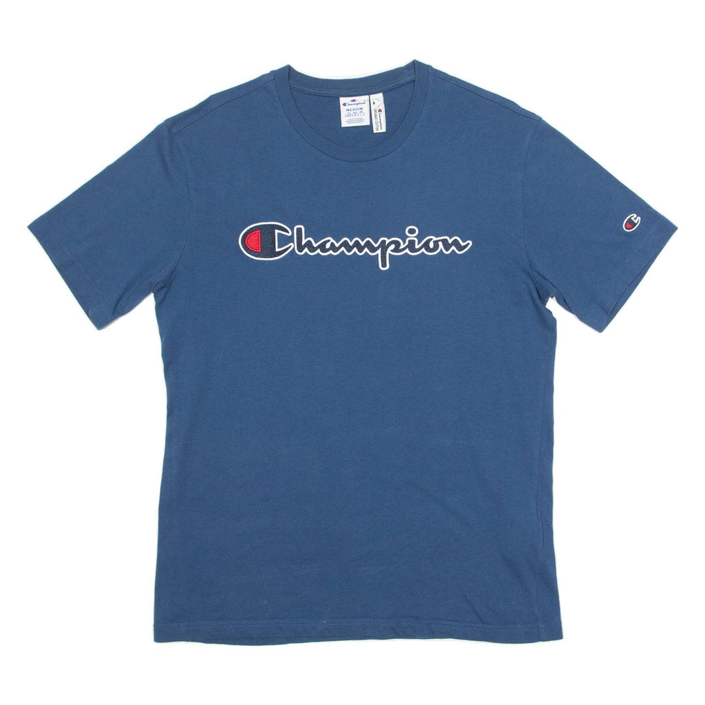 CHAMPION Mens T-Shirt Blue M