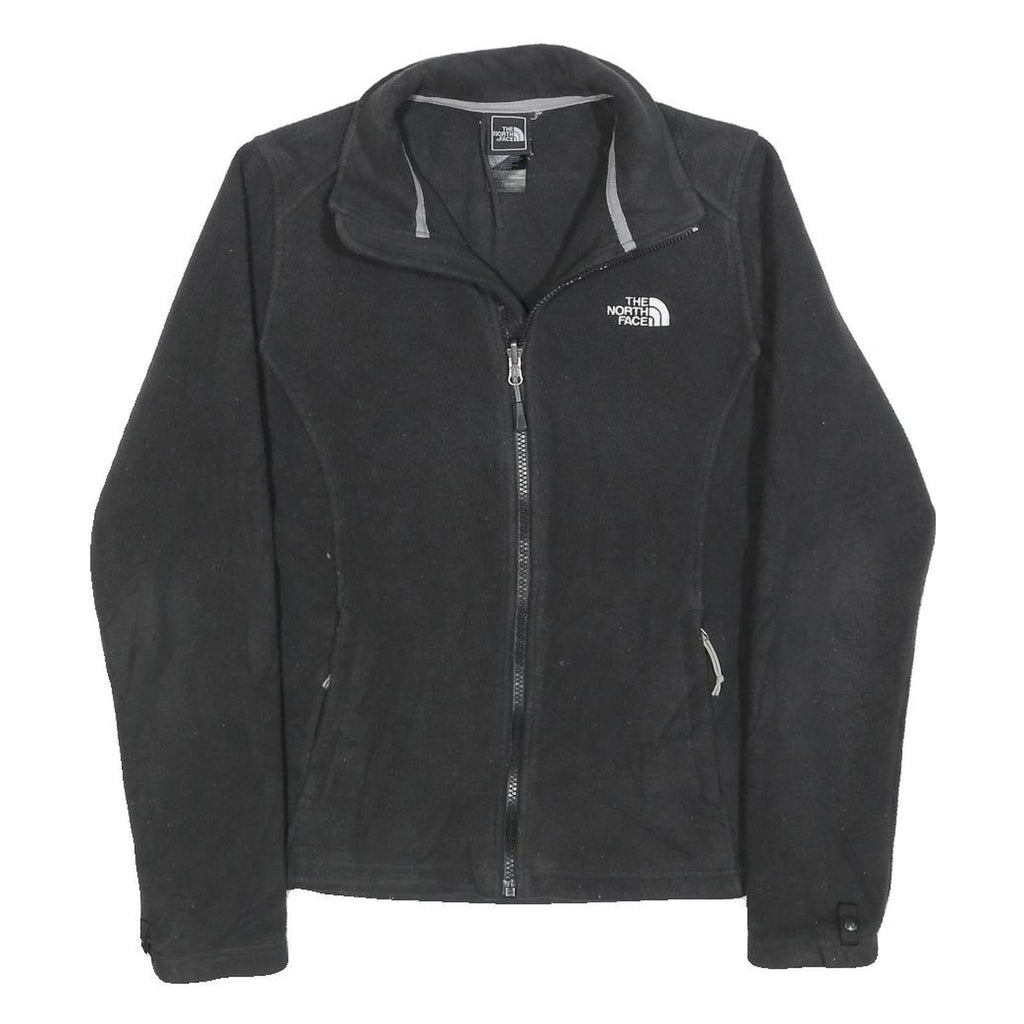 THE NORTH FACE Womens Black Jacket S Polyester Fleece Zip Outdoor Casual