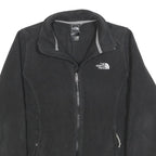 THE NORTH FACE Womens Black Jacket S Polyester Fleece Zip Outdoor Casual