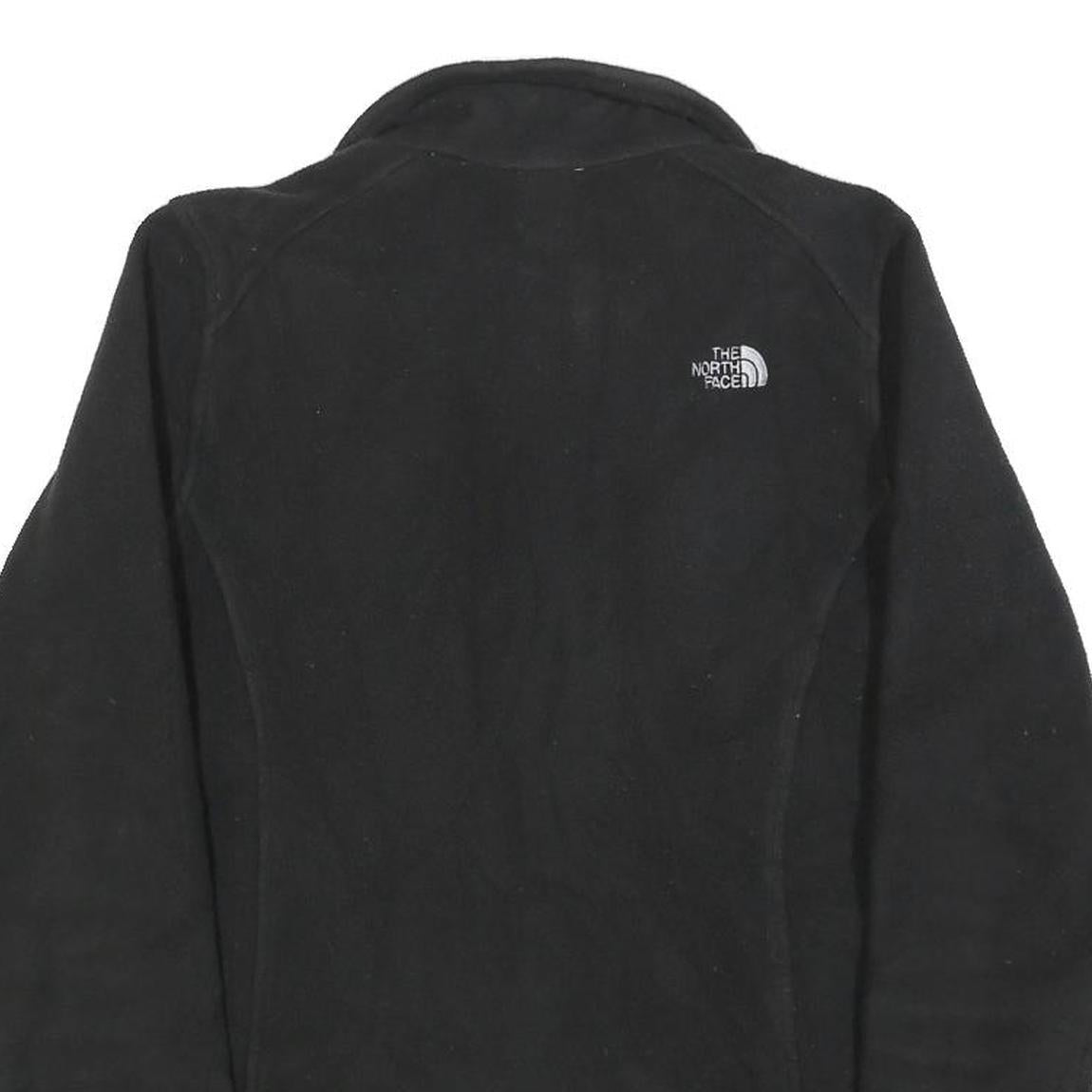 THE NORTH FACE Womens Black Jacket S Polyester Fleece Zip Outdoor Casual