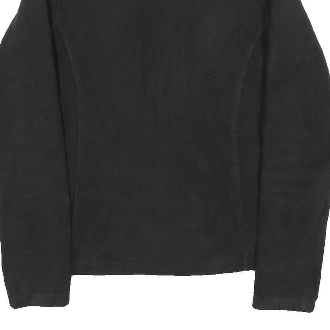 THE NORTH FACE Womens Black Jacket S Polyester Fleece Zip Outdoor Casual