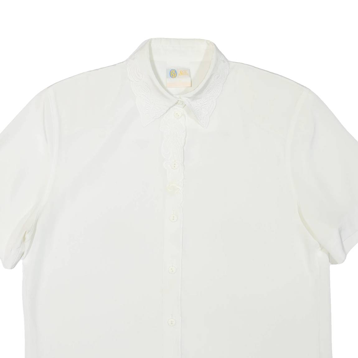 YOUR SIXTH SENSE Womens Shirt Cream Collared L