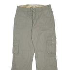 COLUMBIA Womens Cotton Blend Beige Regular Cargo Trousers W34 L31 Outdoor