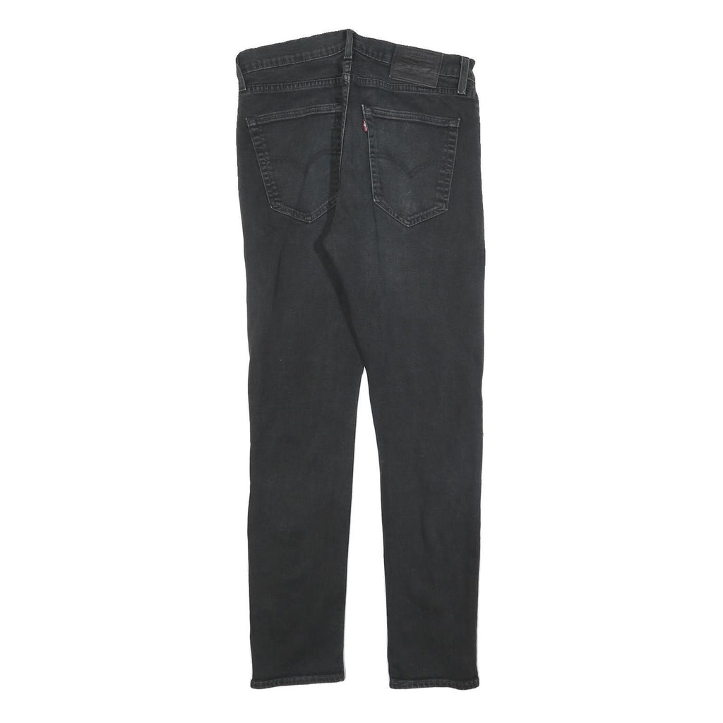 LEVI'S 512 Big E Mens Jeans Black Slim Skinny Cotton Blend W32 L32